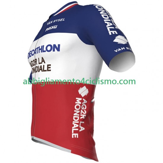 Uomo Maglia Ciclismo Maniche Corte AG2R La Mondiale 2024 N002