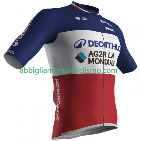 Uomo Maglia Ciclismo Maniche Corte AG2R La Mondiale 2024 N002
