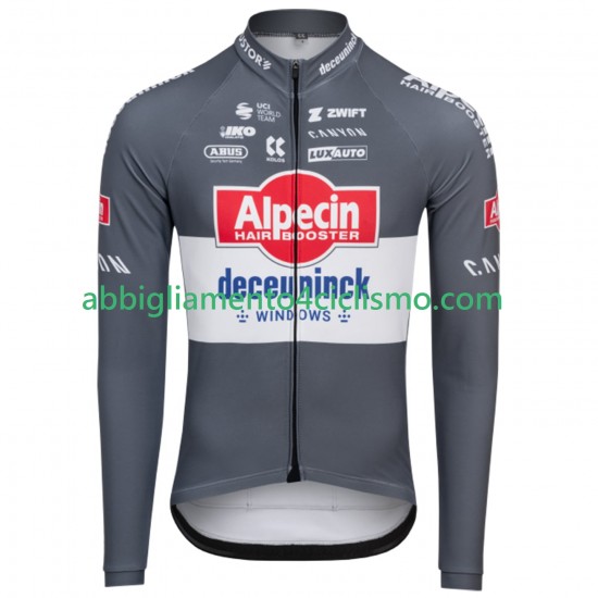 Uomo Maglia Ciclismo Maniche Lunghe Alpecin Deceuninck 2025