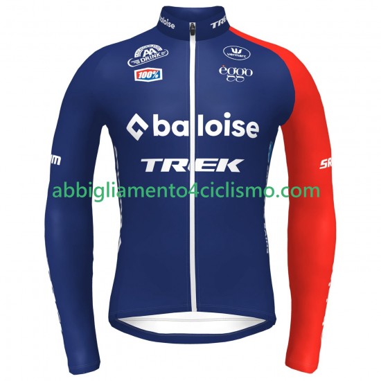 Uomo Maglia Ciclismo Maniche Lunghe Baloise TREK Lions 2024 N001