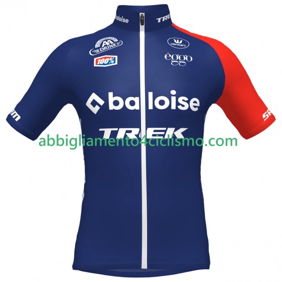 Uomo Maglia Ciclismo Maniche Corte Baloise TREK Lions 2024 N001