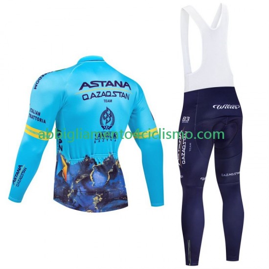 Uomo Completo Maglie e Calzamaglia con bretelle Astana Qazaqstan 2024 Team