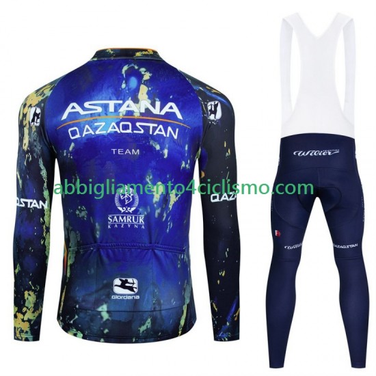 Uomo Completo Maglie e Calzamaglia con bretelle Astana Qazaqstan 2024