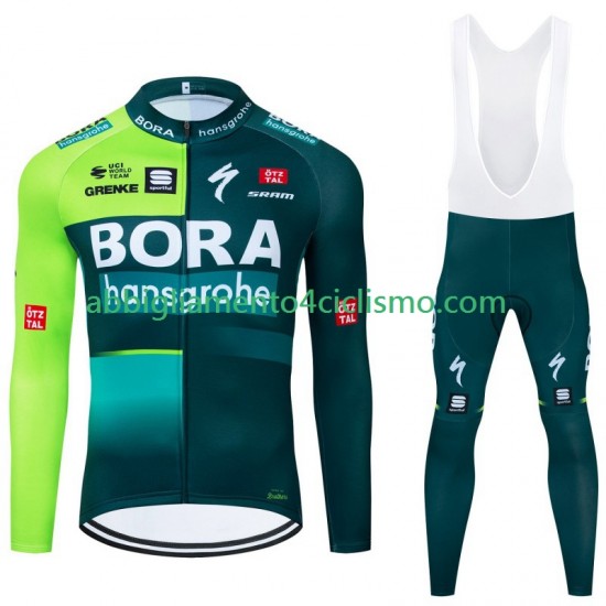 Uomo Completo Maglie e Calzamaglia con bretelle Bora Hansgrohe 2024 N001