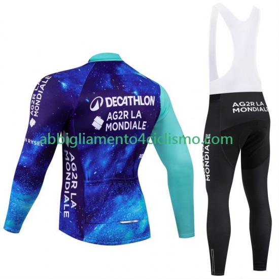 Uomo Completo Maglie e Calzamaglia con bretelle Decathlon Ag2R 2024 N001
