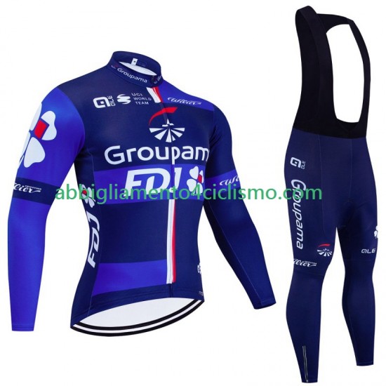 Uomo Completo Maglie e Calzamaglia con bretelle Fdj Groupama 2024