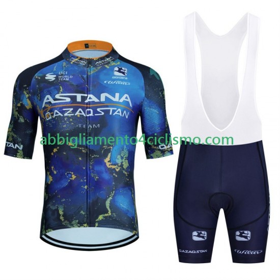 Uomo Completo Maglie e Salopette Astana Qazaqstan 2024