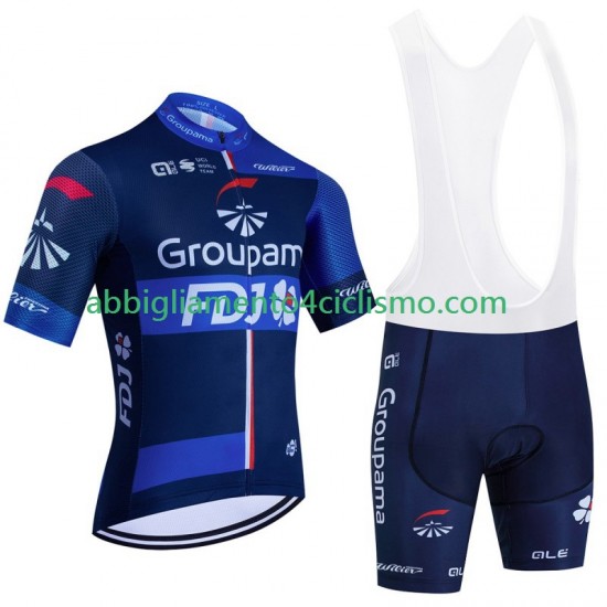 Uomo Completo Maglie e Salopette Fdj Groupama 2024