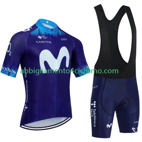 Uomo Completo Maglie e Salopette Movistar 2023
