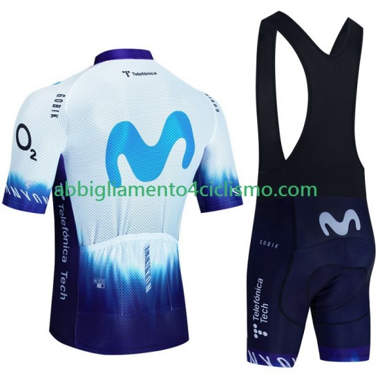 Uomo Completo Maglie e Salopette Movistar Iceberg 2023