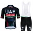 Uomo Completo Maglie e Salopette Uae Emirates 2024 Black