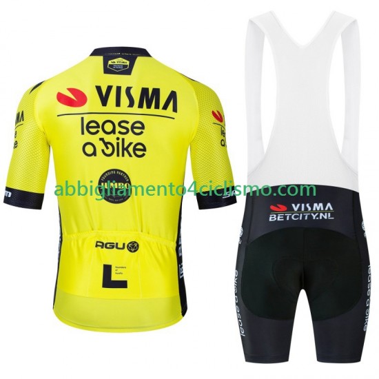 Uomo Completo Maglie e Salopette Visma Lease A Bike 2024