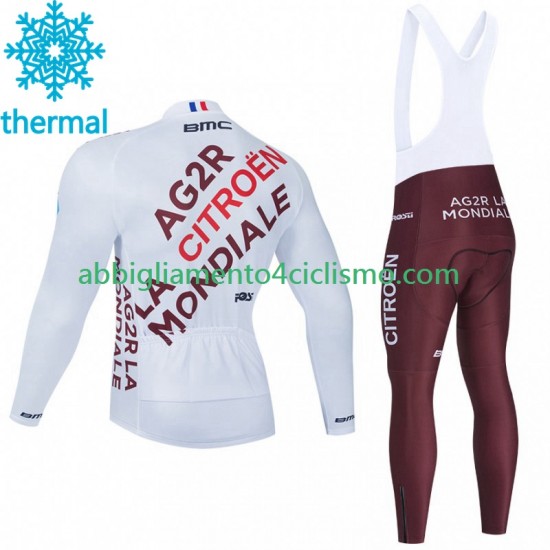 Uomo Invernale Completo Maglie e Calzamaglia con bretelle Ag2R La Mondiale 2023