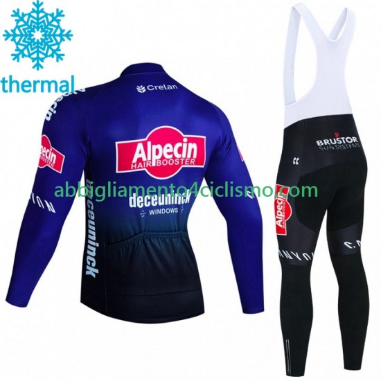 Uomo Invernale Completo Maglie e Calzamaglia con bretelle Alpecin Deceuninck 2023