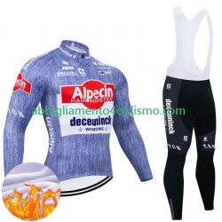 Uomo Invernale Completo Maglie e Calzamaglia con bretelle Alpecin Deceuninck 2024