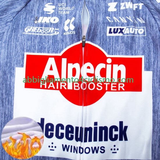 Uomo Invernale Completo Maglie e Calzamaglia con bretelle Alpecin Deceuninck 2024