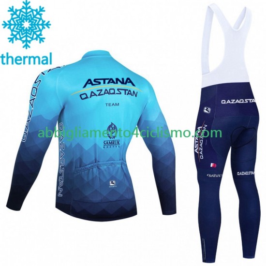 Uomo Invernale Completo Maglie e Calzamaglia con bretelle Astana Qazaqstan 2023