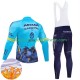 Uomo Invernale Completo Maglie e Calzamaglia con bretelle Astana Qazaqstan 2024 Team