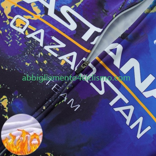 Uomo Invernale Completo Maglie e Calzamaglia con bretelle Astana Qazaqstan 2024