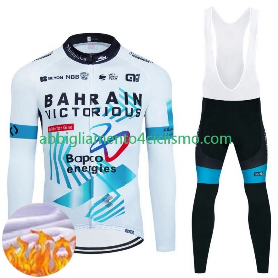 Uomo Invernale Completo Maglie e Calzamaglia con bretelle Bahrain Victorious 2024
