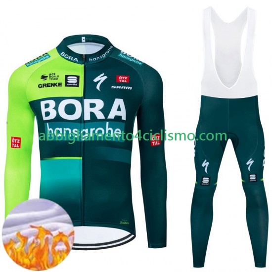 Uomo Invernale Completo Maglie e Calzamaglia con bretelle Bora Hansgrohe 2024 N001