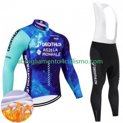 Uomo Invernale Completo Maglie e Calzamaglia con bretelle Decathlon Ag2R 2024 N001