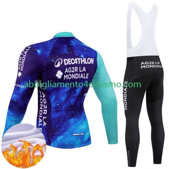 Uomo Invernale Completo Maglie e Calzamaglia con bretelle Decathlon Ag2R 2024 N001