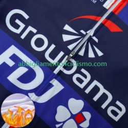 Uomo Invernale Completo Maglie e Calzamaglia con bretelle Fdj Groupama 2024