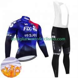 Uomo Invernale Completo Maglie e Calzamaglia con bretelle Fdj Suez 2024