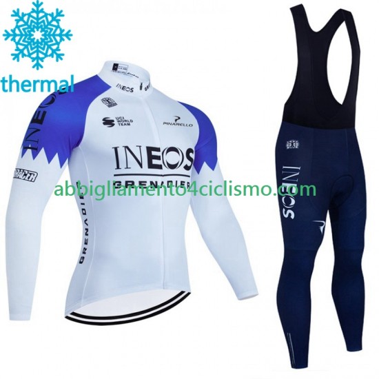 Uomo Invernale Completo Maglie e Calzamaglia con bretelle Ineos Grenadier 2023 Blanc