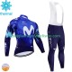Uomo Invernale Completo Maglie e Calzamaglia con bretelle Movistar 2024