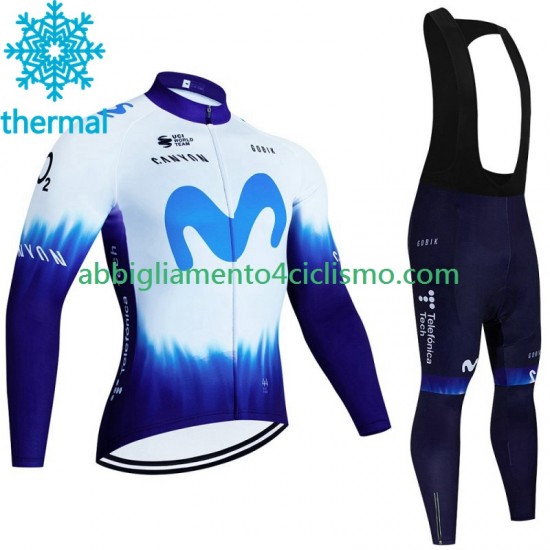 Uomo Invernale Completo Maglie e Calzamaglia con bretelle Movistar Iceberg 2023