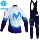 Uomo Invernale Completo Maglie e Calzamaglia con bretelle Movistar Iceberg 2023