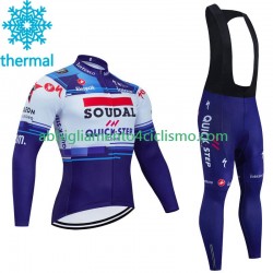 Uomo Invernale Completo Maglie e Calzamaglia con bretelle Soudal Quickstep 2023