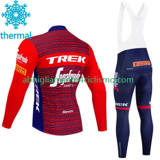 Uomo Invernale Completo Maglie e Calzamaglia con bretelle Trek Segafredo 2023 N002