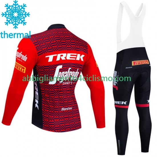 Uomo Invernale Completo Maglie e Calzamaglia con bretelle Trek Segafredo 2023