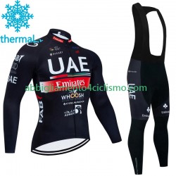 Uomo Invernale Completo Maglie e Calzamaglia con bretelle Uae Emirates 2023 N001