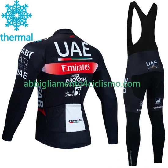 Uomo Invernale Completo Maglie e Calzamaglia con bretelle Uae Emirates 2023 N001