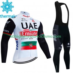 Uomo Invernale Completo Maglie e Calzamaglia con bretelle Uae Emirates 2023 N002