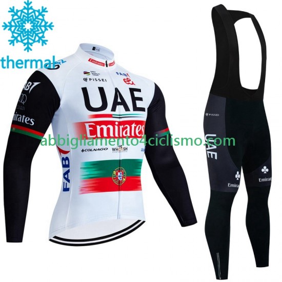 Uomo Invernale Completo Maglie e Calzamaglia con bretelle Uae Emirates 2023 N002