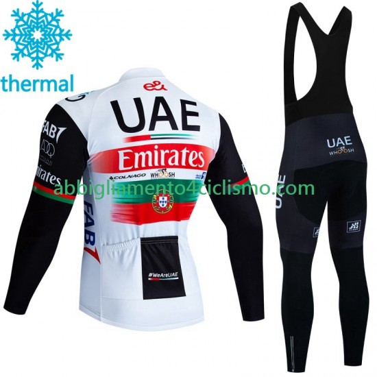 Uomo Invernale Completo Maglie e Calzamaglia con bretelle Uae Emirates 2023 N002
