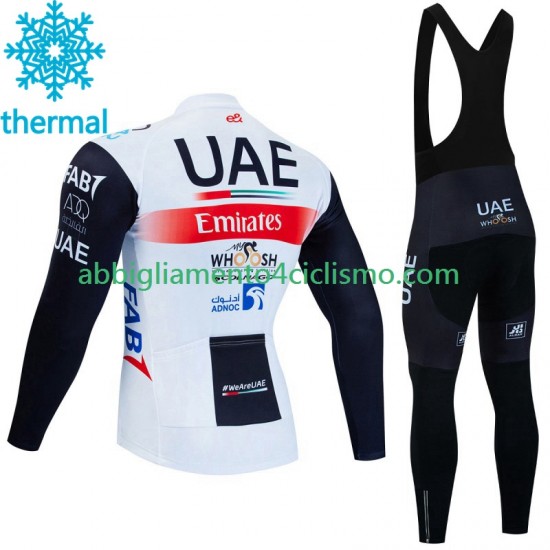 Uomo Invernale Completo Maglie e Calzamaglia con bretelle Uae Emirates 2023