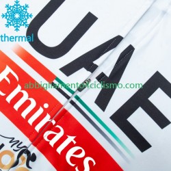 Uomo Invernale Completo Maglie e Calzamaglia con bretelle Uae Emirates 2023