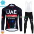 Uomo Invernale Completo Maglie e Calzamaglia con bretelle Uae Emirates 2024 N001