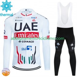 Uomo Invernale Completo Maglie e Calzamaglia con bretelle Uae Emirates 2024