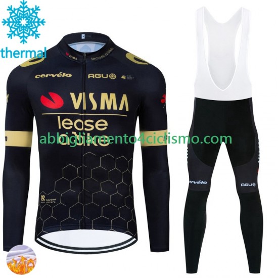 Uomo Invernale Completo Maglie e Calzamaglia con bretelle Visma Lease A Bike 2024 N001
