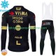 Uomo Invernale Completo Maglie e Calzamaglia con bretelle Visma Lease A Bike 2024 N001