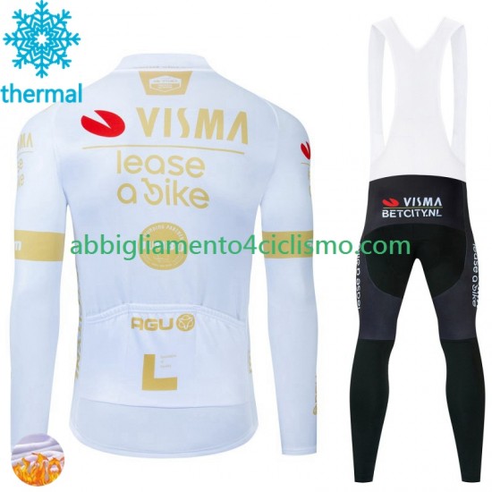 Uomo Invernale Completo Maglie e Calzamaglia con bretelle Visma Lease A Bike 2024 N002