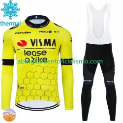 Uomo Invernale Completo Maglie e Calzamaglia con bretelle Visma Lease A Bike 2024