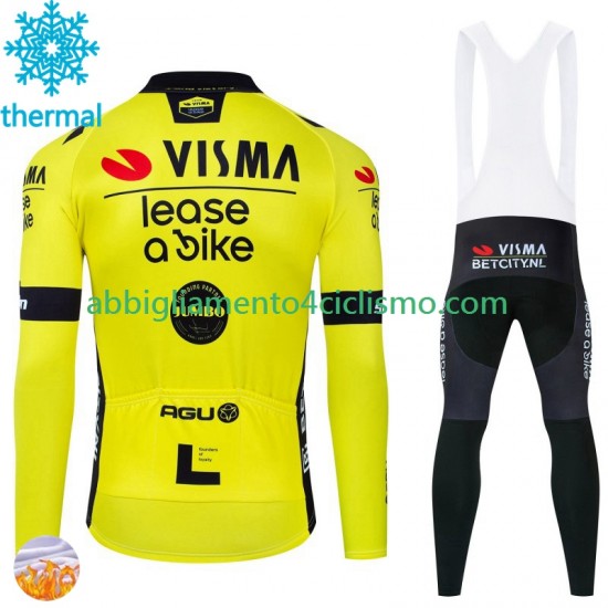Uomo Invernale Completo Maglie e Calzamaglia con bretelle Visma Lease A Bike 2024